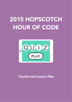 2015 HOPSCOTCH HOUR OF CODE