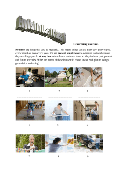 English in Use 1 Self Study Class 6 Describing routines