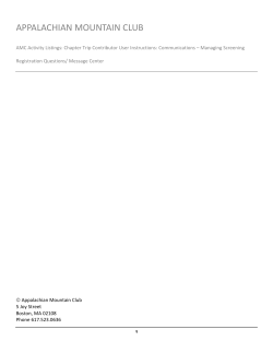ActDB Guide for Managing Registration