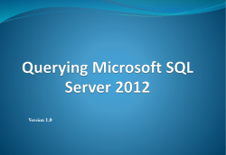 Querying SQL Server Metadata