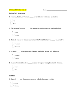Grammar PreTest - Metcalfe County Schools