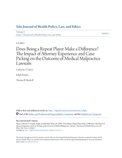 Does Being a Repeat Player Make a Difference? The Impact of