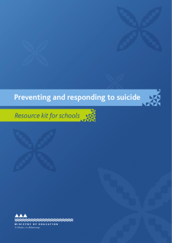 Preventing and responding to suicide