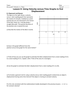 Lesson 7: Using Velocity-versus