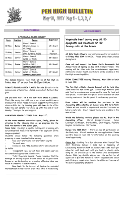 Bulletin - Pen-High