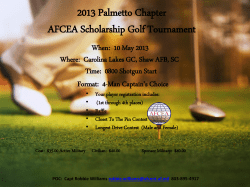 803-895-4917 AFCEA- CAPTAINS CHOICE GOLF TOURNAMENT