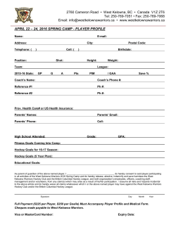 2011 prospects camp - player profile