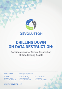 drilling down on data destruction
