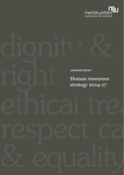 Human resources strategy 2014-17