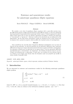 Existence and nonexistence results for anisotropic quasilinear