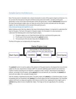 Simple Game Architecture