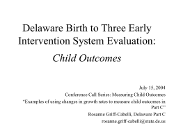 Child Outcomes - The Early Childhood Technical Assistance Center
