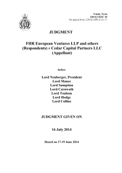 FHR European Ventures LLP and others