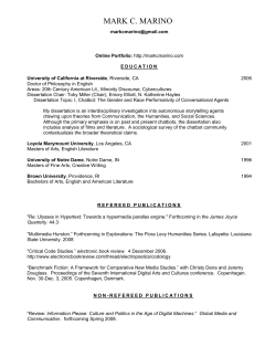 Mark C. Marino Resume