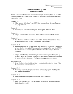 crispin socratic seminar questions