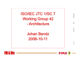 ISO/IEC JTC 1/SC 7 - Silver Bullet Solutions, Inc.