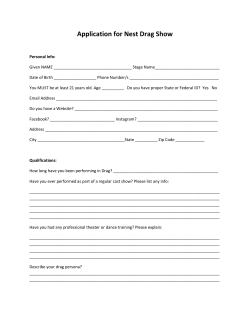 Application for Nest Drag Show