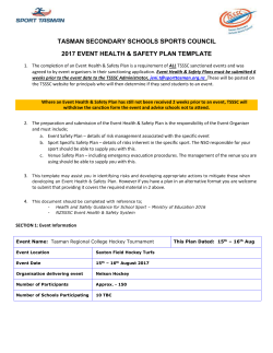 Event Hazard Identification and Risk Assessment