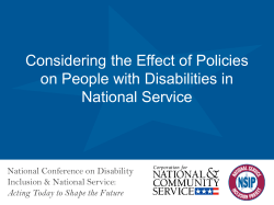 C3 Considering the Effect of Policies on People with