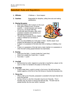 Basketball: Rules and Regulations