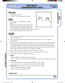 Kin Ball Cooperative Golf