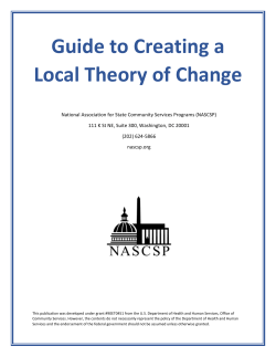 Guide to Creating a Local Theory of Change