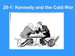28-1: Kennedy and the Cold War