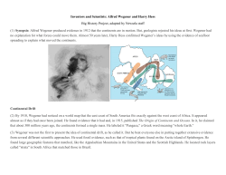 Alfred Wegener and Harry Hess