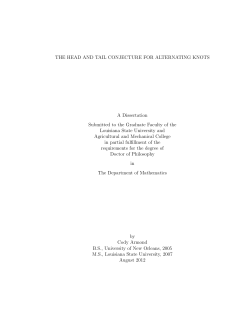 THE HEAD AND TAIL CONJECTURE FOR ALTERNATING KNOTS
