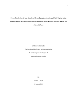 Power Play in the African-American Home: Female Authority