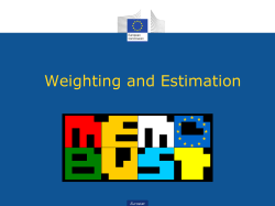 11 Memobust course Weighting and Estimation