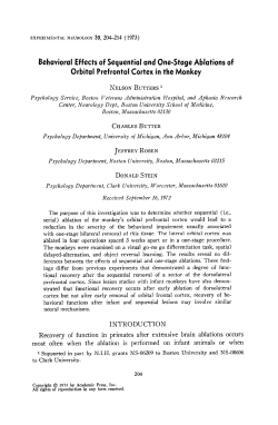 Behavioral Effects of Sequential and One-Stage