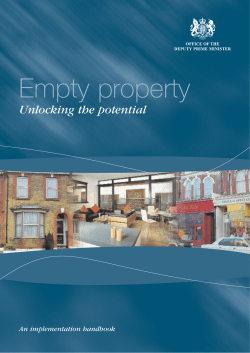 Empty Properties DOCUMENT - UK Government Web Archive