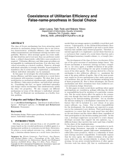 Coexistence of Utilitarian Efficiency and False-name