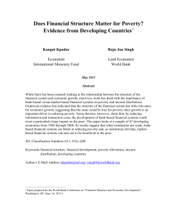 New Evidence on Financial Structure and
