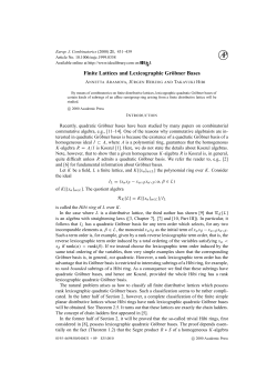Finite lattices and lexicographic Grobner bases