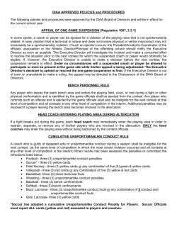 DIAA Wrestling Approved Policies and Procedures