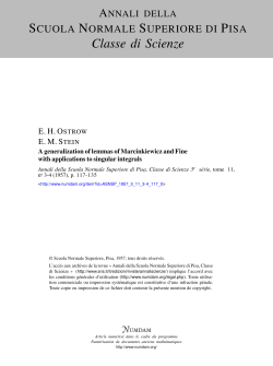 A generalization of lemmas of Marcinkiewicz and Fine