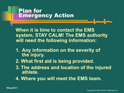 Plan for Emergency Action - Temple City High School Sports