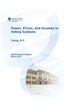 Power, Prices, and Incomes in Voting Systems
