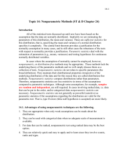 Nonparametric Methods - UC Davis Plant Sciences