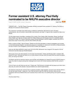 Former assistant US attorney Paul Kelly nominated