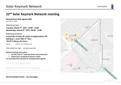 SKN Agenda M14 - European Solar Thermal Industry Federation