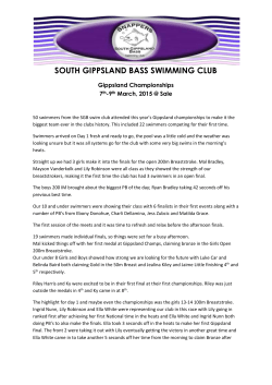 Gippies - South Gippsland Bass Swim Club