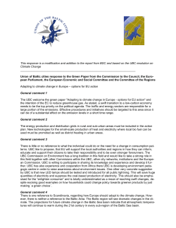 Adapting to climate change in Europe &ndash; options for EU action