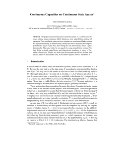 Continuous Capacities on Continuous State Spaces