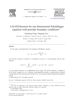 A KAM theorem for one dimensional Schr&ouml;dinger equation with