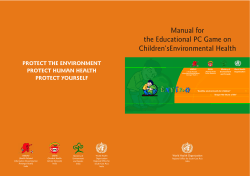 Manual for the Educational PC Game on Children