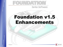Foundation F1.5 Update &ldquo;It Was the Dawn of a New Age&hellip;&rdquo;