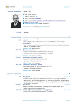 Europass CV